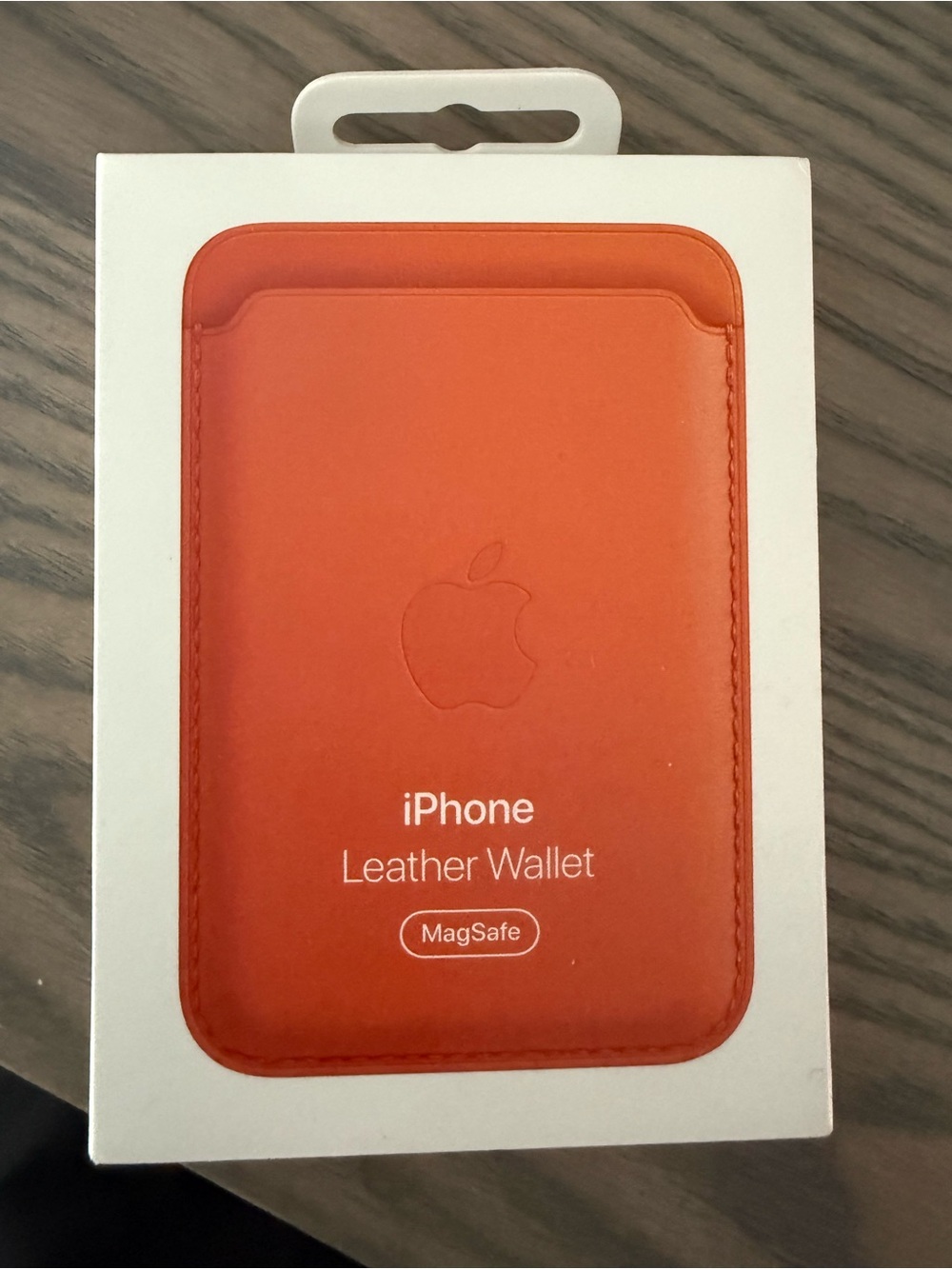 Apple iPhone Leather Wallet MagSafe - Orange
